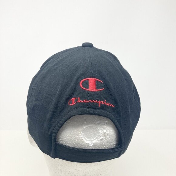 Vintage Champion Brand Adjustable Strap Back Hat Cap‎ Script Print Korea - Picture 3 of 6